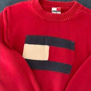 Boys size 5 tommy knit sweater excellent